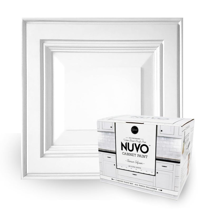 Giani Nuvo Titanium Infusion Cabinet Makeover Kit - Easy DIY 7-Piece Set, Brilliant White, Long-Lasting Finish - Image 1